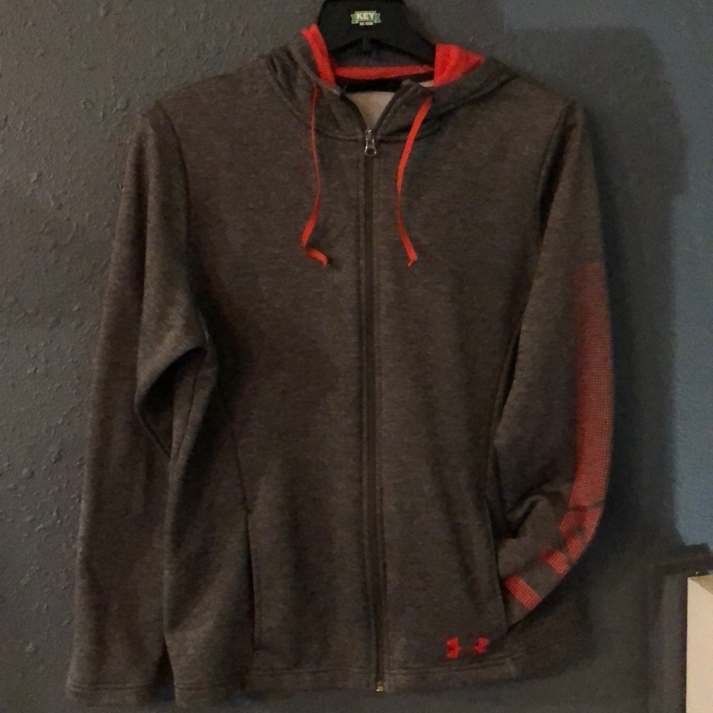 Mens large Under Armour cold gear zippered hoodie